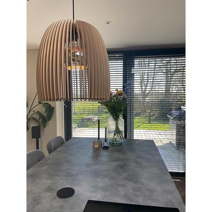 Houten hanglamp