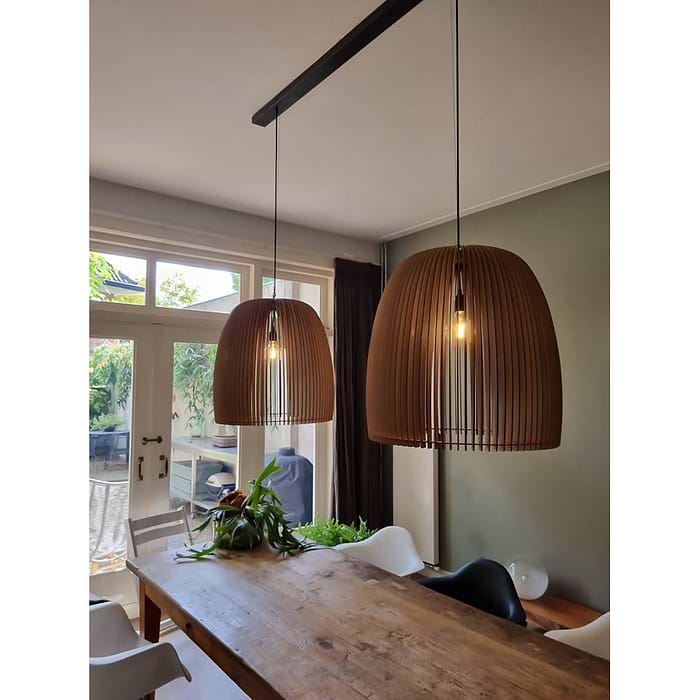 Houten hanglamp