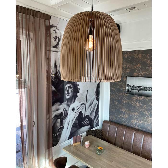 Houten hanglamp