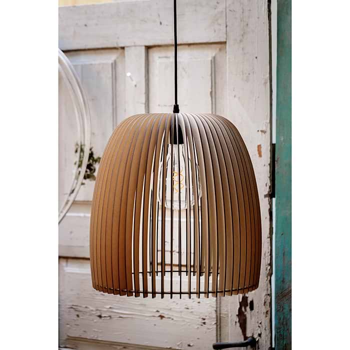 Houten hanglamp