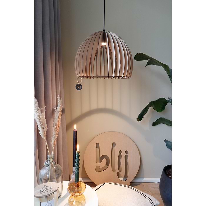 Houten hanglamp