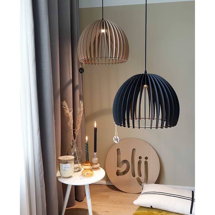 Houten hanglamp