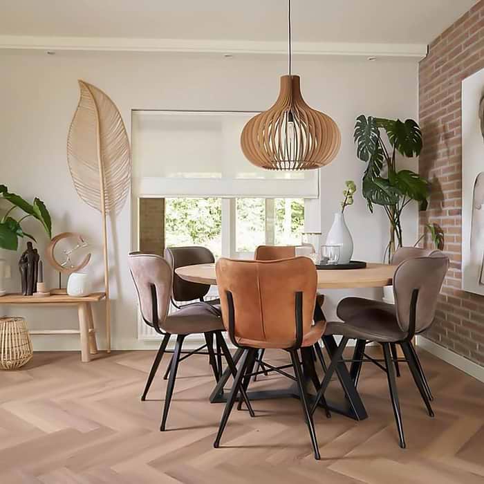 Houten hanglamp
