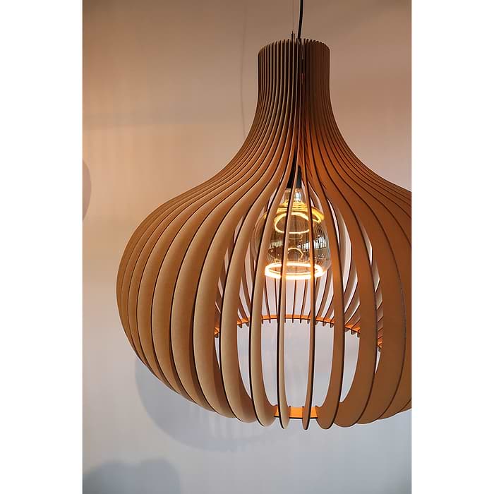 Houten hanglamp