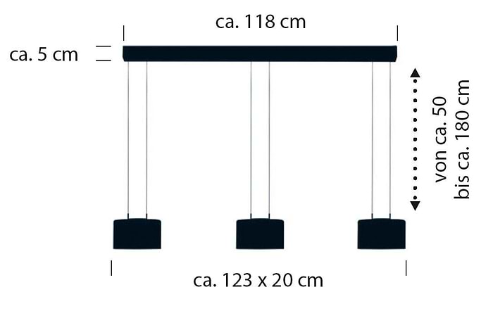 Hanglamp Grand Smoke, 3-lichts. hoogte 50 tot 180 cm (verstelbaar), LED ca. 66 W, dim to warm, vetical dim, BANKAMP. Een zeer exclusieve en geavanceerde hanglamp. Een high-end product van Bankamp.