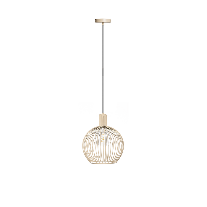 05-HL4445-59. Zandkleurige hanglamp Wire