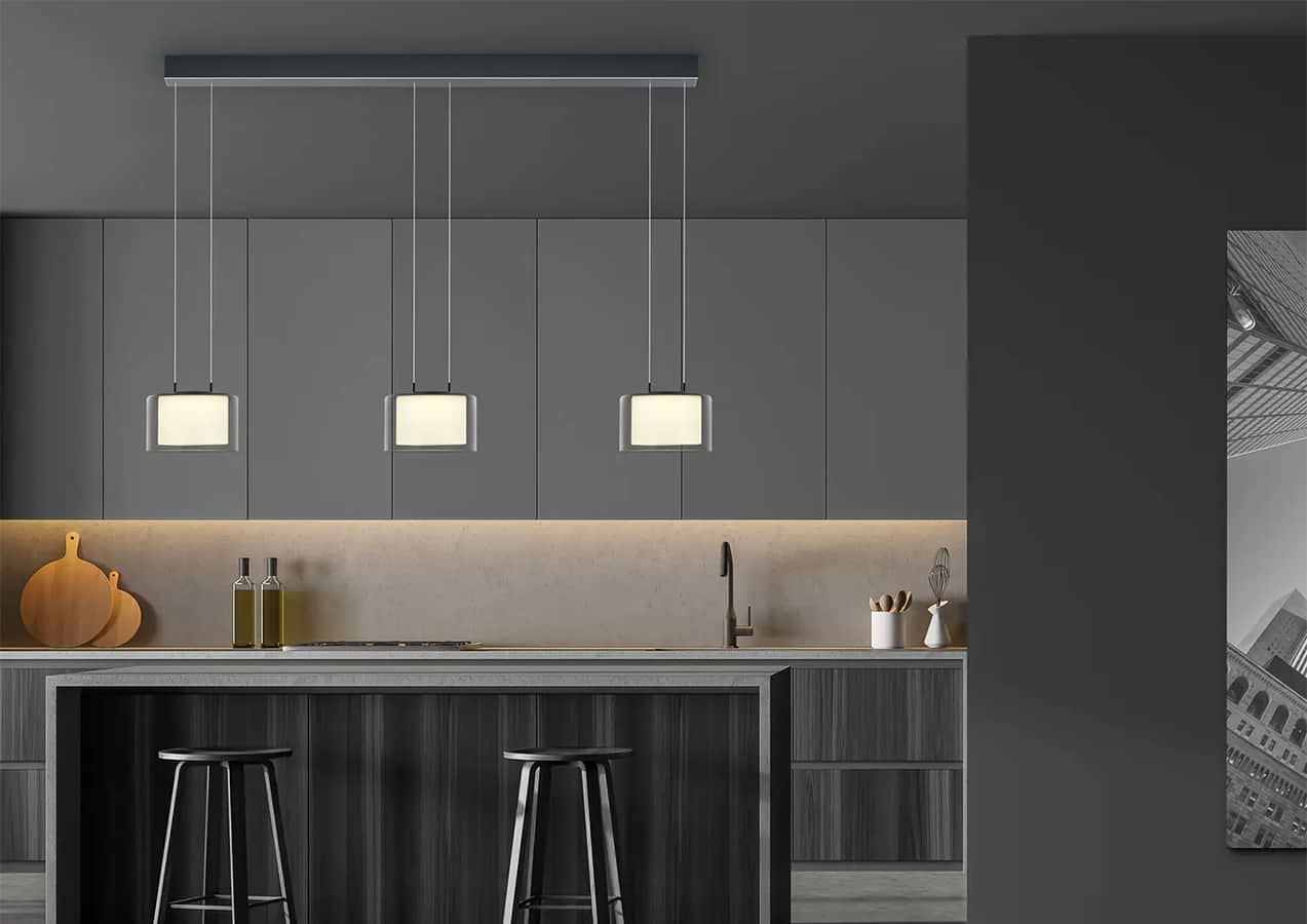 2216-3-39: Hanglamp Grand Smoke, 3-lichts, modern, exclusief, BANKAMP. Verkrijgbaar bij Webo Verlichting in Beuningen bij Nijmegen. De grootste lampenwinkel van Nederland. Bezoek onze showroom of shop online in onze lampenwebshop.
