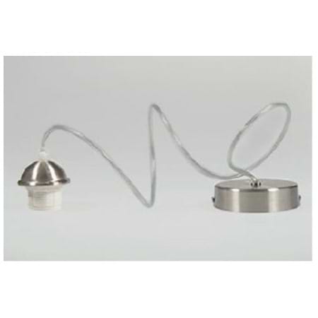 Kabelset hanglamp peer staal 1-lichts "Iron" 1