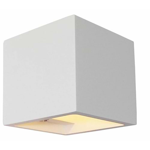 Wandlamp gips 1-lichts "Plaster" kubus 11