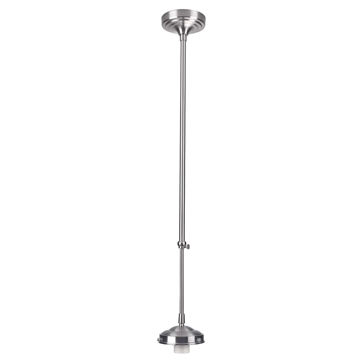 Hanglamp Telescoop pendel E27 Nikkel-Mat lang