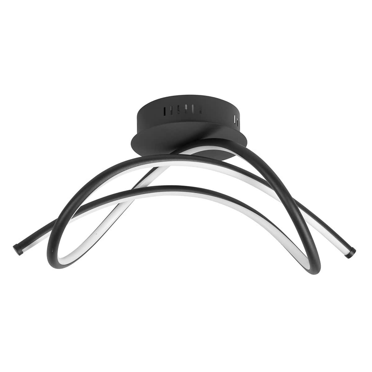 Plafonnier Plaza 26W 2700K LED Zwart + 3 stappendimmer