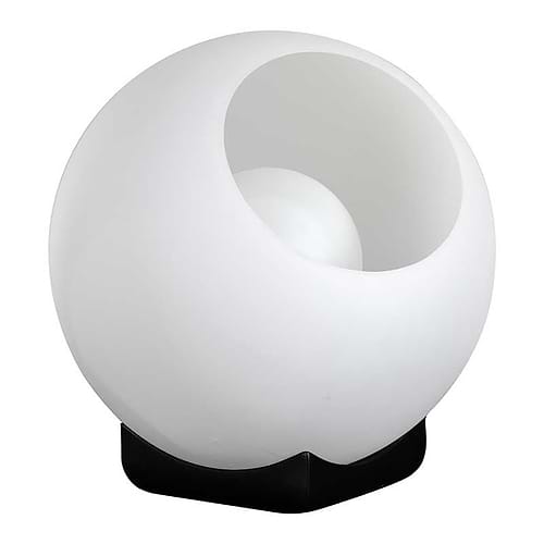 Tafellamp Orb -armatuur zwart -glas opaal -hoogte 36 cm -1-lichts -Expo Trading Holland