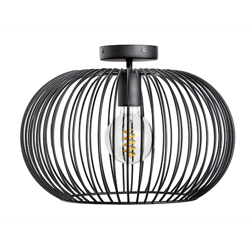 Plafondlamp Wire 2.0 - zwart - 1-lichts - Expo Trading Holland