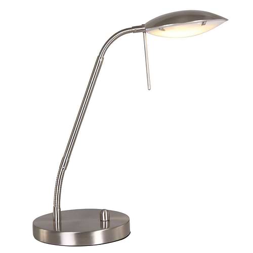 Bureaulamp - leeslamp - tafellamp - 1-lichts LED - staal - Eloi - MEXLITE - 1315ST - tafellamp- klassiek- modern- Mexlite