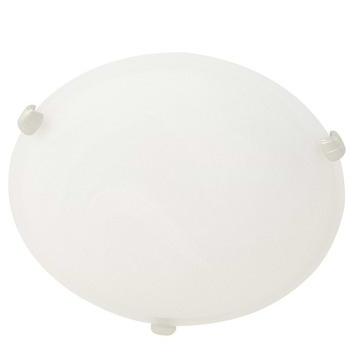 Plafondlamp- plafonnier- glas STEINHAUER - 2361ST - Plafondlamp- Steinhauer- Ceiling and wall- Modern - Minimalistisch design- Wit Staal Wit glas met stalen details- Glas