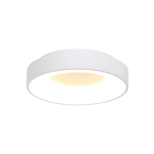 Plafondlamp rond 38cm 30w 2700k - wit - modern - Ringlede - Steinhauer