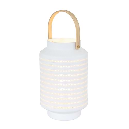 Tafellamp 1-lichts E14 - wit - Porcelain - Anne light & home