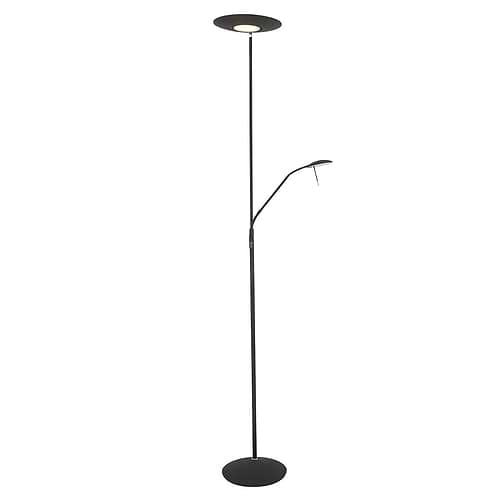 Vloerlamp 2-lichts Zenith flex STEINHAUER - 7972ZW - Vloerlamp- Steinhauer- Zenith LED- Design- Zwart -