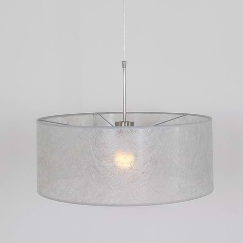 Hanglamp Stresa 9887ST Staal - Zilveren Kap STEINHAUER