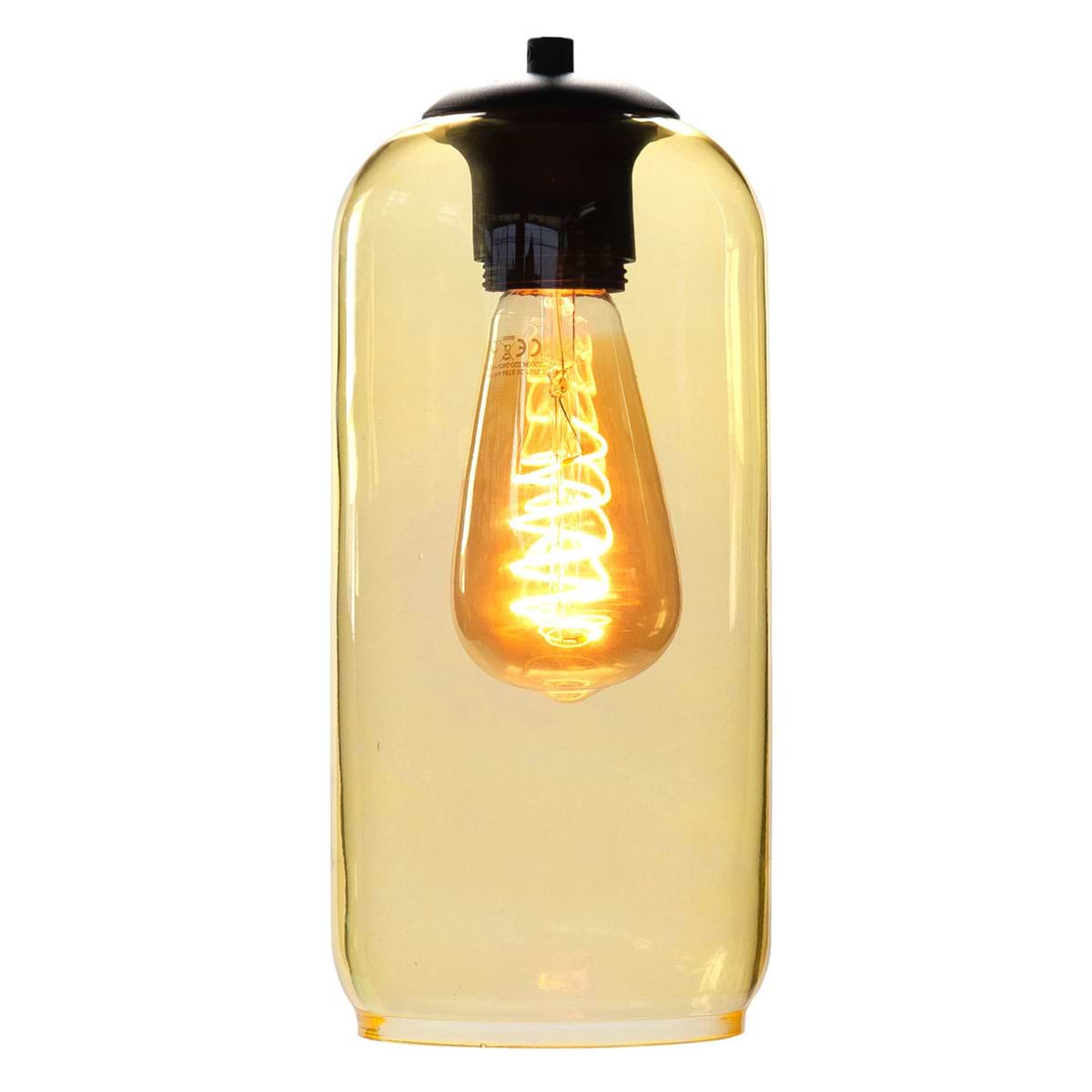 Glas Fantasy Bell - Los glas licht geel - 22 cm - Dit glas is geschikt voor een E27 fitting - In de glas serie van HIGH LIGHT bevinden zich diverse vormen van dit licht roze glas - Qua tinten heeft u de keuze per variant uit Smoke (transparant zwart) - licht roze - licht groen - licht geel en licht blauw - In onze webshop vindt u bij hanglampen diverse armaturen zonder kappen waar deze glazen prachtig op passen (zoek bijvoorbeeld in de categorie Hanglampen op High Light) - En voor sfeervolle E27 LED lichtbronnen moet u zeker ook even in de categorie LED lichtbronnen kijken - G2042 - 08