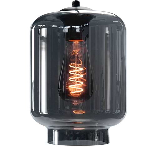 Glas Fantasy Vaso -  Los glas Smoke -  Dit glas is geschikt voor een E27 fitting -  In de glas serie van HIGH LIGHT bevinden zich diverse vormen van dit licht roze glas -  Qua tinten heeft u de keuze per variant uit Smoke (transparant zwart) - licht roze - licht groen - licht geel en licht blauw -  In onze webshop vindt u bij hanglampen diverse armaturen zonder kappen waar deze glazen prachtig op passen (zoek bijvoorbeeld in de categorie Hanglampen op High Light) -  En voor sfeervolle E27 LED lichtbronnen moet u zeker ook even in de categorie LED lichtbronnen kijken -  G2048 - 19