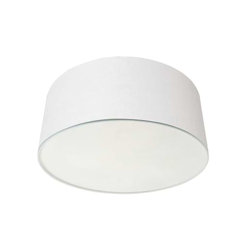 Kap 50*50*20 rond be27 wit linnen - Steinhauer
