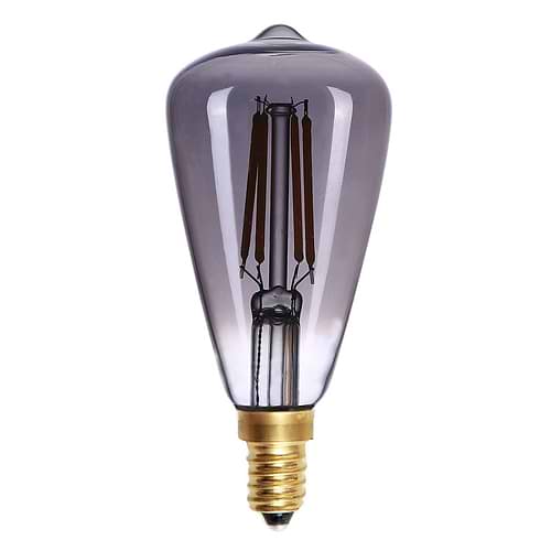 Edison Mini St - 48 LED  4W Filament Smoke dimbaar E14 - Serie Edison LED - LED lamp - LED peer - High Light - L252019