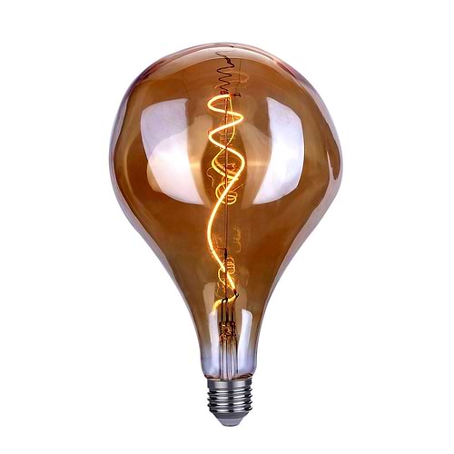 Maxi - deuk BT165 LED 6W Spiral Amber dimbaar E27 - Serie Maxi LED - LED lamp - LED peer - High Light - L252536