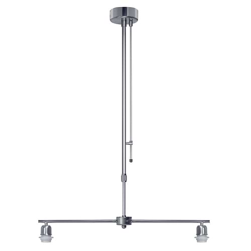 Hanglamp Telescope Pendel 2li Nikkel-Mat + dimmer - Serie Telescoop pendel - Hanglamp - High Light - O101130