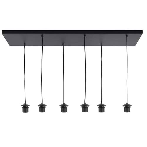 Hanglamp 100 cm -  X 35 cm -  lichts 6 X E27 Fantasy zonder glas of kap - Serie Hanglamp - High Light - O104401