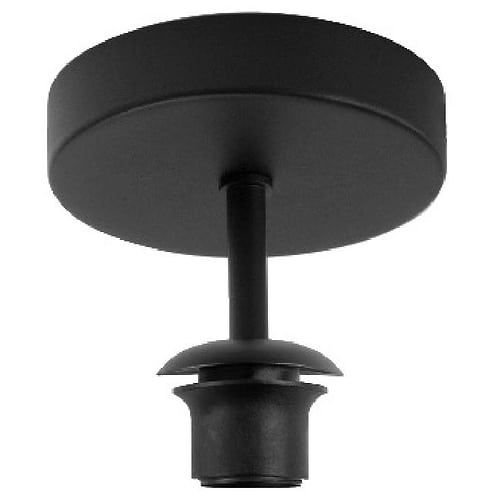 Plafonnier Fantasy 1 X E27 Mat Zwart - exclusief glas/kap - Plafondlamp - Plafonnier - High Light - P604701 + G204019