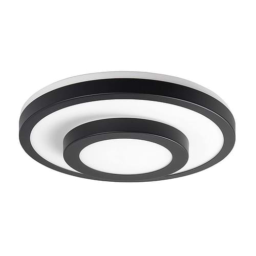 Plafonnier Master 435 2 X E27 Zwart + glas Opaal - Serie Master Opaal - High Light - P611401