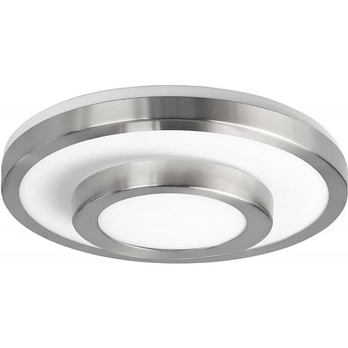 Plafonnier Master 435 2 x E27 Nikkel Mat + glas Opaal - Serie Master Opaal - High Light - P611430