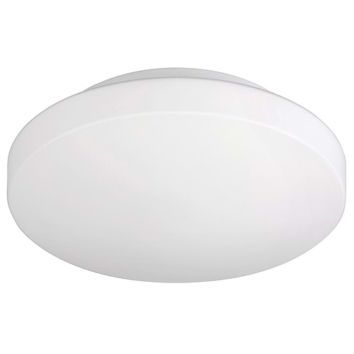 Badkamer plafonnier (zone 2 en 3) Urban 26 cm -  E27 Wit + glas Opaal IP44 - Serie Urban - Plafondlamp - Plafonnier - High Light - P654000