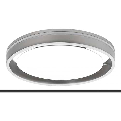 Plafonnier Double Round 40cm Nikkel Mat 30W  2700K LED dimbaar - Serie Double - High Light - P656330