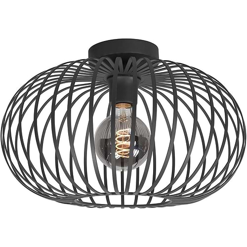 Plafonnier Bolato E27 - 50cm - zwart - HIGH LIGHT