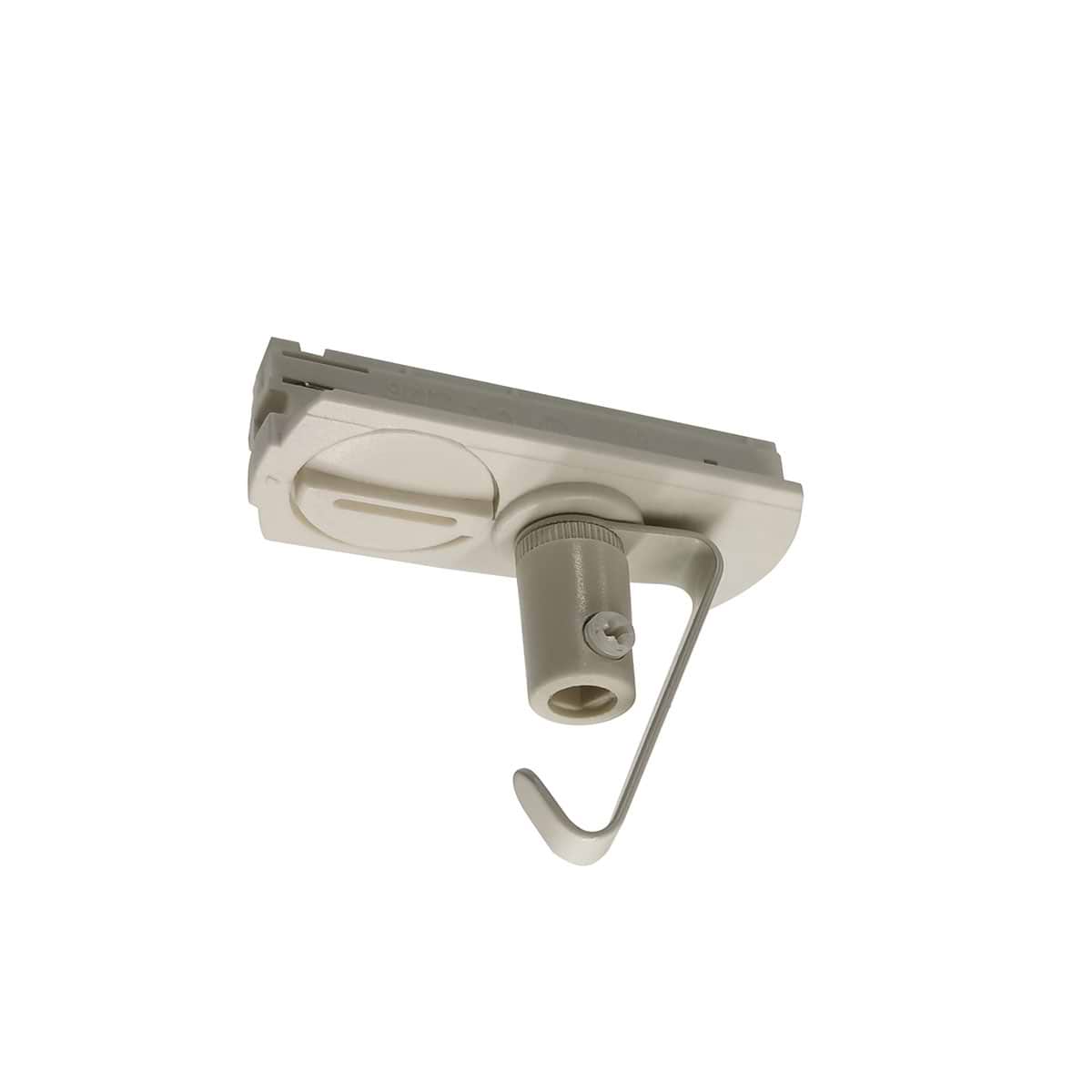 Adapter voor hanglamp voor witte spanningrail - Deze adapter voor een hanglamp maakt onderdeel uit van de moderne railverlichting RSWebo-1 van High Light - Dit moderne 1 fase railsysteem van Highlight kunt u geheel zelf samenstellen - Het systeem RSWebo-1 beschikt over verschillende lengtes spanningrail - over cilinder en retro bol spots - allerlei koppelstukken - verbinders - bochten en zelfs een adapter voor een eventuele hanglamp - De set is geheel op maat door u samen te stellen - aan elkaar te koppelen en te voorzien van het gewenste aantal spots - maar in onze shop verkopen we ook een paar complete sets met of drie of vier spots - Het hele systeem is leverbaar in de kleuren mat zwart en wit - Alle items in onze webshop met code RSWebo-1 - passen bij elkaar - De spots zijn te verschuiven - draaibaar en kantelbaar - De aansluitvoeding zit aan het begin van de rail daar zit ook het kroonsteentje om de aansluiting te maken - De spots binnen de serie RSWebo-1 zijn geschikt voor een GU10 LED lichtbron van maximaal 35 Watt - De spots zijn ook dimbaar te maken met een externe wanddimmer (exclusief) - O5115 - 00