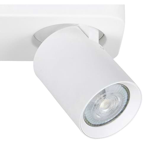 Spot 2-lichts met rechte plafondplaat - Oliver - 2 x 35W - GU10 - zwart - HIGH LIGHT