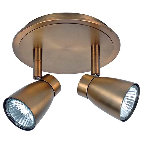 Mirage Spot 2 lichts - plafondspots - plafondlamp met twee spots - GU10 Brons zonder lampen - Serie Mirage - Spots - High Light - S730132