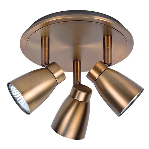 Mirage Spot 3 lichts - plafondspots - plafondlamp met drie spots - GU10 Brons zonder lampen - Serie Mirage - Spots - High Light - S730232
