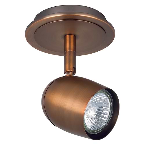 Ovale Spot - opbouwspot - plafondspot - 1 lichts Brons zonder lamp - Serie Ovale - Spots - High Light - S736532