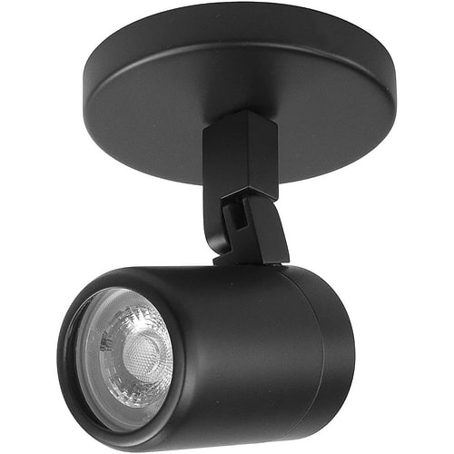 Badkamer spot (zone 2 en 3) Rain spot - plafondlamp met spot - GU10 LED rond IP44 Mat Zwart zonder lamp - Serie Rain - High Light - S737001
