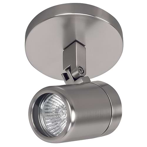 Badkamer spot (zone 2 en 3) Rain spot 1-lichts - opbouwspot - plafondspot - wandspot - plafondlamp met spot - GU10 IP44 Nikkel Mat zonder lamp - Serie Rain - Spots - High Light - S737030