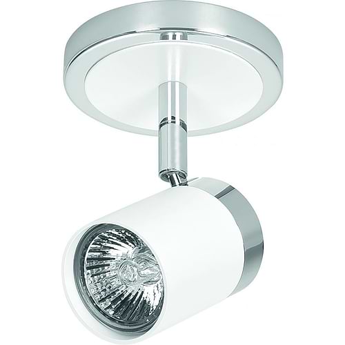 Athena spot 1-lichts GU10 rond Wit + Chroom zonder lamp - Serie Athena - High Light - S738400
