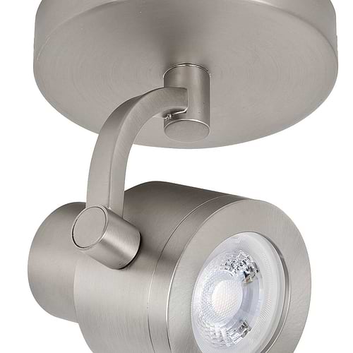 Alto Spot 1-lichts - opbouwspot voor plafond en wand - GU10 Rond Mat Nikkel zonder lamp - Serie Alto - Opbouwspot - Plafondspot - Wandspot - High Light - S739430