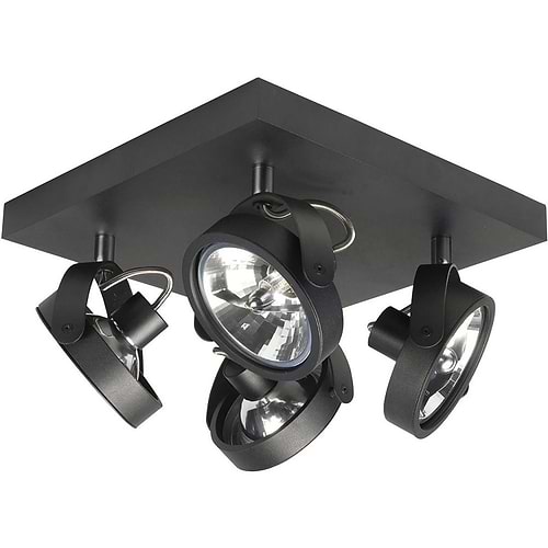 Spot Malta 4 X 4W G9 LED vierkant Zwart dimbaar - Serie Malta - High Light - S741901