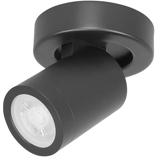 Spot 1-lichts - Oliver IP44 - 35W - GU10 - zwart - HIGH LIGHT