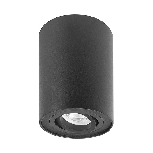 Spot Maxi Rebel - opbouwspot - plafondspot - GU10 Rond Zwart - Serie Maxi Rebel - Spots - High Light - S745201