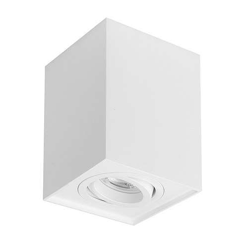 Spot Maxi Rebel - opbouwspot - plafondspot - GU10 Vierkant Wit - Serie Maxi Rebel - Spots - High Light - S745300