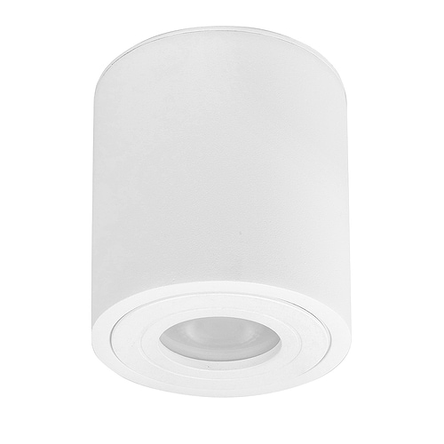 Badkamer spot (zone 2 en 3) - buiten spot (spatwaterdicht) - Opbouw Spot Maxi Rebel IP44 GU10 Rond Wit - Serie Maxi Rebel - Spots - Plafondspot - Opbouwspot - High Light - S745400